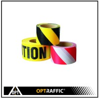 Portable Construction Sites Safety Caution Waterproof Black and Yellow Tape